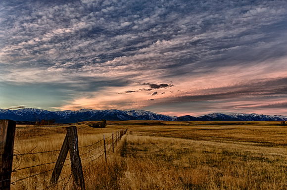 Montana Ranch Evening Sky