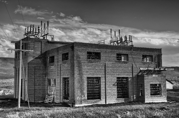 abandoned electric power substation