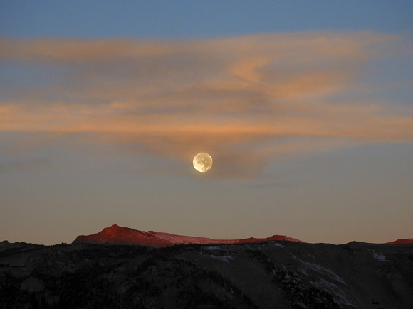 Mountain Morning Moon