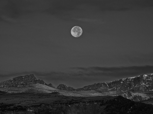 Mountain Moonset