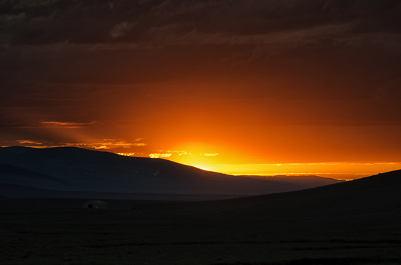 Montana Ranch Sunset